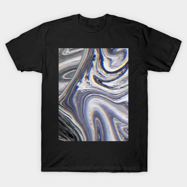 Marble Glitch Pattern II T-Shirt by Tobe_Fonseca